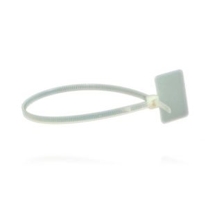 Amarra plastica Blanca C/Identificacion 2,5 x 100 mm